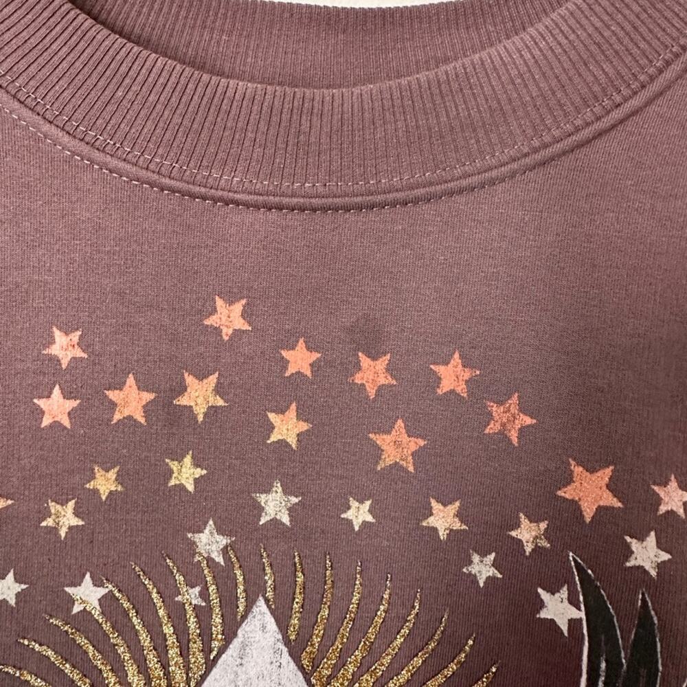 Pink Floyd Band Tour Retro Sweater Womens SMALL Brown Sweatshirt Pullover - Picture 3 of 9